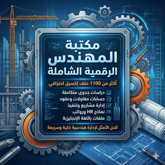 مكتبة المهنس - 1000 ملف اكسيل